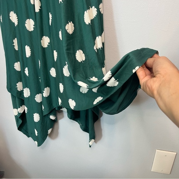 BODEN Maisie Jersey midi dress Sz 6 Forest carnation bud J0331 Asymmetrical Tall - Picture 6 of 10